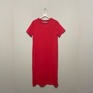 Old Navy Orange Red Maxi/Midi Dress, Petite Medium